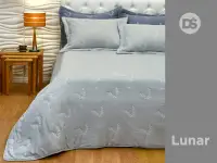 Cubrecama Danubio Bouti Romántica 2 1/2 Plaza Lunar