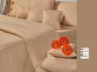 Sábanas Danubio Colors 144 hilos Algodón 2 1/2 pz Kakhi