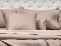 Sábanas Danubio Satén 600 hilos Alg Egipcio Queen Mushroom