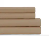 Sábanas Pierre Cardin Satén 320 hilos Queen Tostado